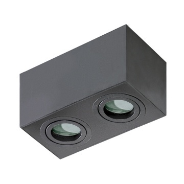 Spot aplicat Brant 2 Square Ip44 - Negru