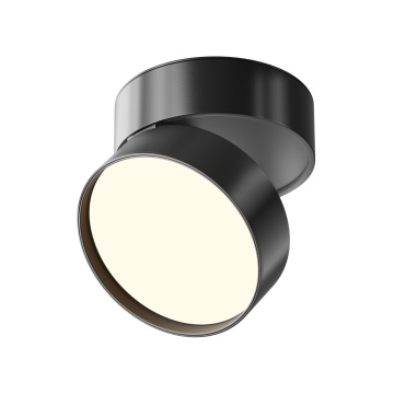 Spot aplicat Onda - Ø 12 cm, 3000K, Negru