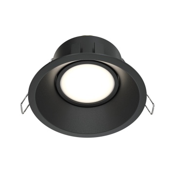 Spot incastrat Dot - Ø 9.3 cm, Negru, GU10