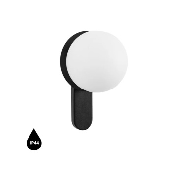 Aplică de perete KUUL D black IP44, negru