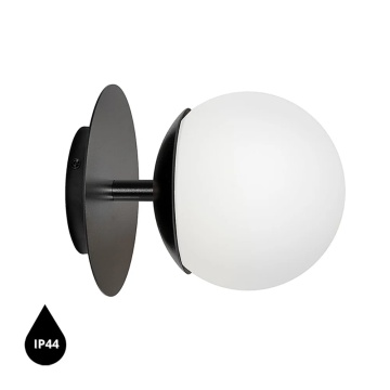 Aplică de perete PLAAT C black IP44, negru