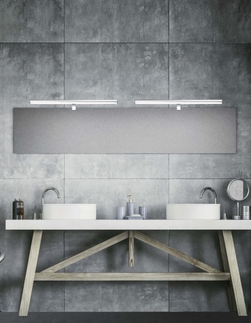 Aplica perete pentru baie Vanese Crom 63 x 6,5 x 6,5 cm