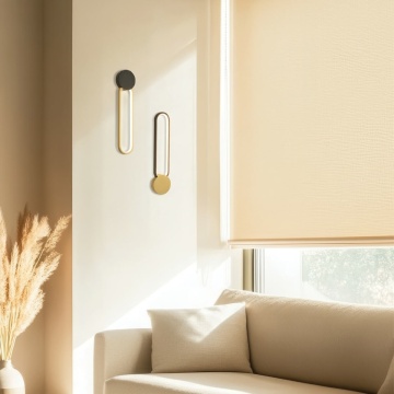 Aplică Sora 3000K - Negru mat, Gold Matt