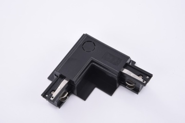 Conector colt dreapta incastrat sistem șină Track 3LINE - Negru