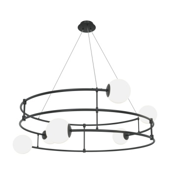 Corp de iluminat suspendat Balance Ø 81.2 cm G9 - Negru