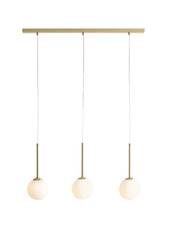 Corp de iluminat suspendat Bosso 30 cm 3xE14 - Alamă