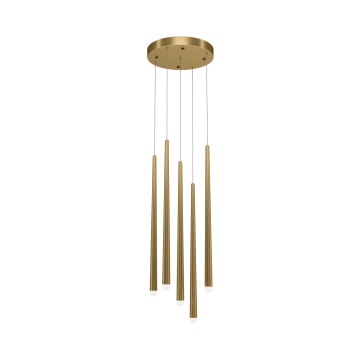 Corp de iluminat suspendat Cascade L 110 x l 3.5 cm 4000K - Auriu