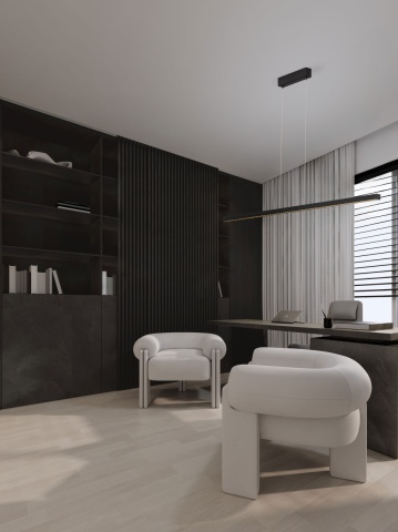 Corp de iluminat suspendat Deos Negru 159 x 3,4 x 300 cm