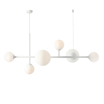 Corp de iluminat suspendat Dione 4xE14 / E27 - Alb