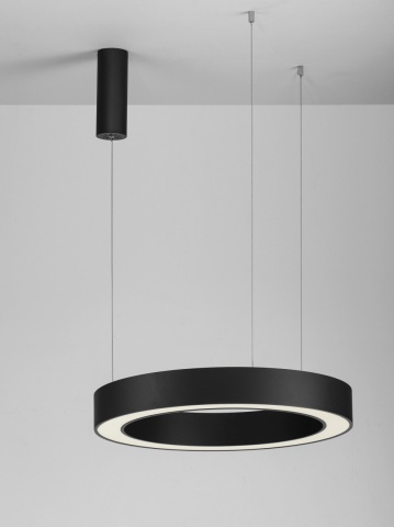 Corp de iluminat suspendat Morbido Negru Ø60 x H 200 cm