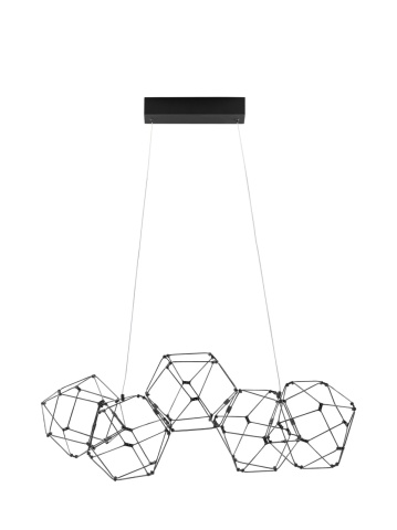 Corp de iluminat suspendat Nebula Negru 84 x 22 x 110 cm