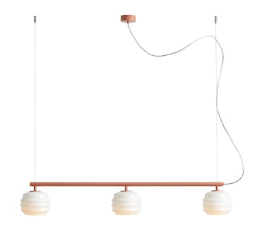 Corp de iluminat suspendat Puff 108 cm 3xE27 - Coral
