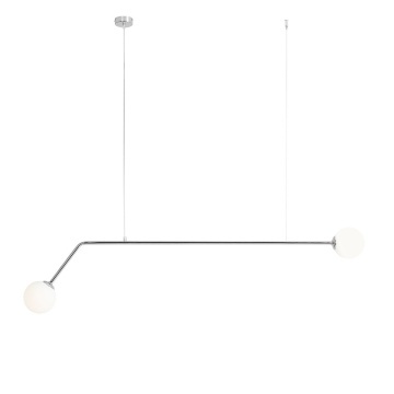 Corp de iluminat suspendat Pure 150 cm 2xE14 - Crom