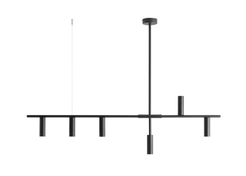 Corp de iluminat suspendat Trevo 6xGU10 MINI - Negru