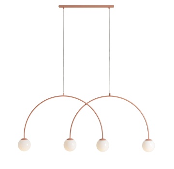 Corp de iluminat suspendat Una 149 cm 4xE14 - Coral
