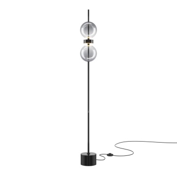 Lampadar Double Moon H 146 cm 3000K - Negru