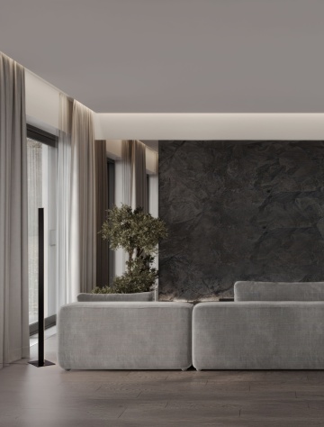 Lampadar Edel Negru 24 x 24 x 182 cm