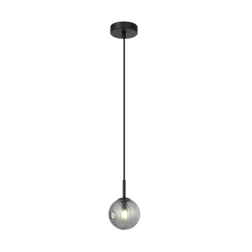 Pendul Firenze 1xG9 LED - Negru mat