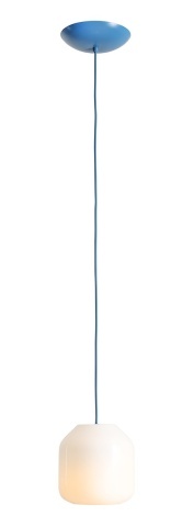 Pendul Flask 18 cm 1xE14 - Albastru safir