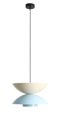 Pendul Otti 1xE27 - Albastru deschis + Crem