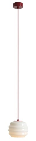 Pendul Puff 16 cm 1xE27 - Roșu vin