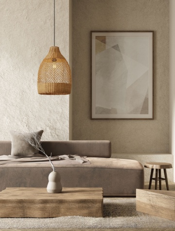 Pendul Solita Honey / Negru Ø35 x H 248 cm