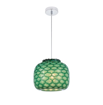 Pendul verde Felicia - Crom / Verde