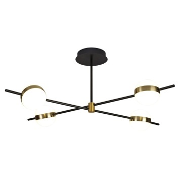 Plafoniera Cuba 32W 3000K - Auriu/Negru