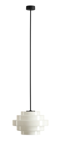 Plafonieră Filo 28 cm înălțime 108 cm 1xE27 - Alb lăptos