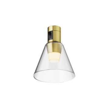 Proiector pentru sina Sistem Flarity - Ø 9 cm, 2700K Auriu