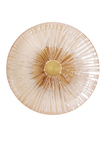 Aplică de perete Allure 1l Gold Matt/sticlă chihlimbar