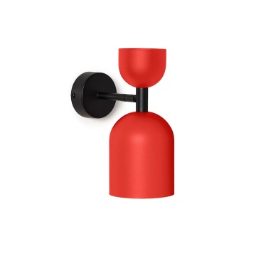 Aplică de perete SUPURU W red-orange with black tube, red-orange (vermilion ral 2002)