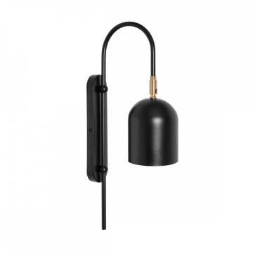Aplică de perete TAKU black, negru / auriu