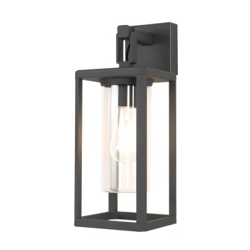 Aplica exterior Alps L 20,5 cm, A 15 cm - Negru