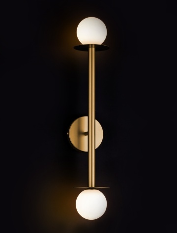 Aplica perete decorativa Pielo Opal / Auriu 12 x 14 x 67 cm