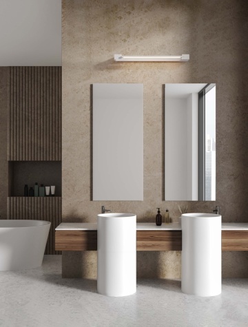 Aplica perete pentru baie Arga Alb 60 x 10 x 4,2 cm