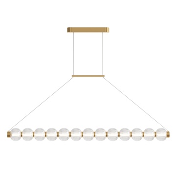 Corp de iluminat suspendat Amulet L 110 x l 9 cm 3000K - Auriu