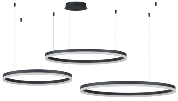 Corp de iluminat suspendat Halo - Negru