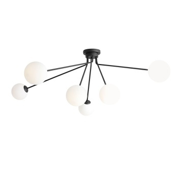 Corp de iluminat suspendat Holm 6xE14 - Negru
