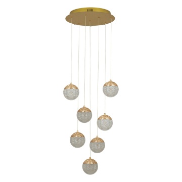 Corp de iluminat suspendat Sfera Perla LED 3000K - Auriu