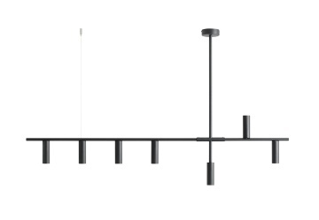 Corp de iluminat suspendat Trevo 7xGU10 MINI - Negru