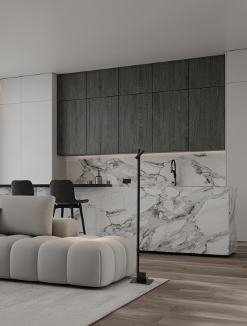 Lampadar Arco Negru 22 x 16 x 136 cm