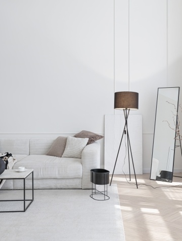 Lampadar Retro Negru Ø44 x H 145 cm