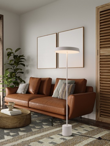 Lampadar Vetro Alb Ø40 x H 136 cm