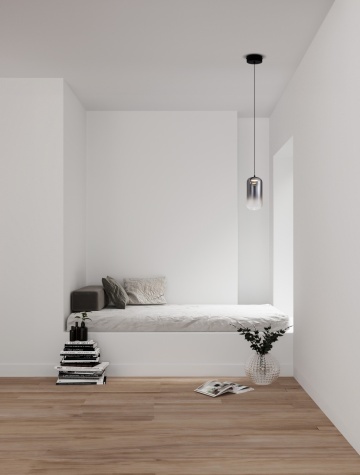 Pendul Aelia Gradient Smokey / Negru Ø10 x H 150 cm