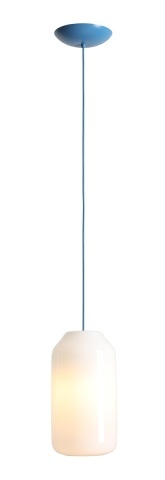 Pendul Flask 19 cm 1xE27 - Albastru safir