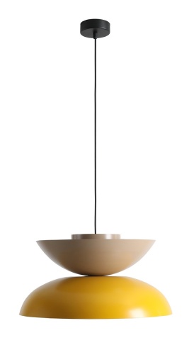 Pendul Millo 47 cm 1xE27 - Muștar + Bej