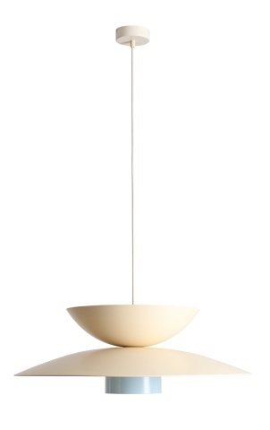 Pendul Teya 65 cm 1xE27 - Albastru deschis + Crem deschis + Crem