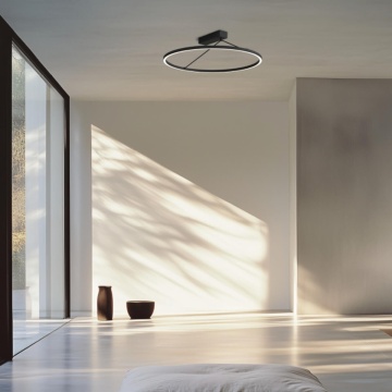 Plafonieră Anello Sottile LED 3000K - Negru