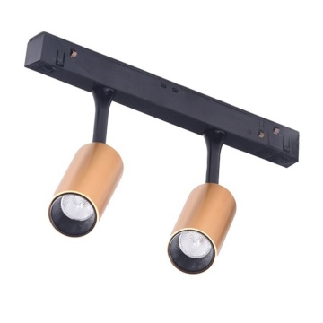 Proiector pe sina magnetica Alfa Nikki 2x3W 3000K - Auriu
